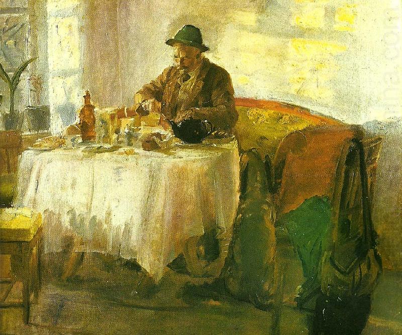 Anna Ancher frokost for jagten china oil painting image